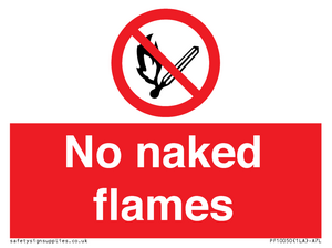 No naked flames